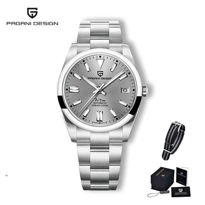PAGANI DESIGN 2025 New Men's Mechanical Watch NH35 Luminous PD1690 Calendar Stainless Steel Sapphire Crystal Reloj Hombre