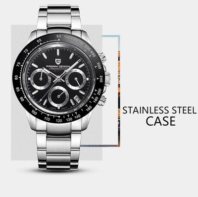 PAGANI DESIGN New 2024 Quartz Men's Watches Business Watch Mens Watches Top Brand Luxury Watch Men Chronograph VK63 Waterproof