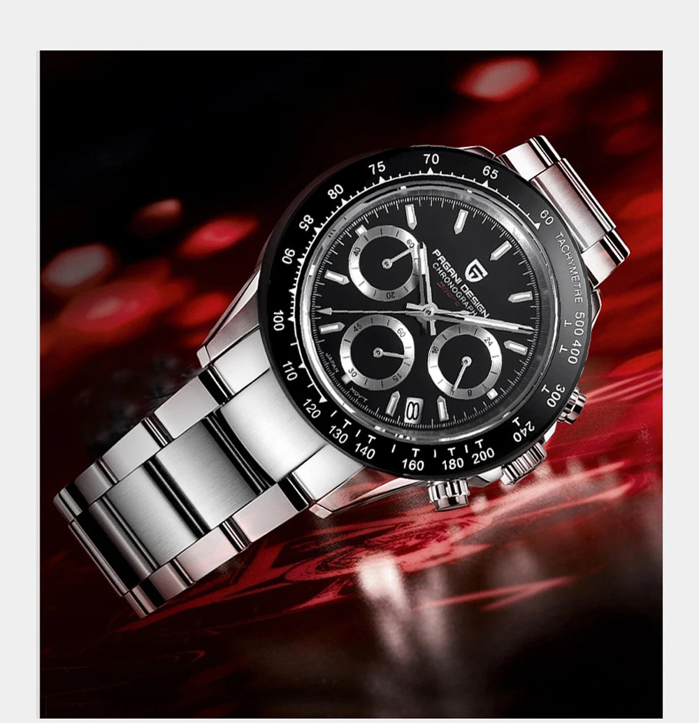 PAGANI DESIGN New 2024 Quartz Men's Watches Business Watch Mens Watches Top Brand Luxury Watch Men Chronograph VK63 Waterproof
