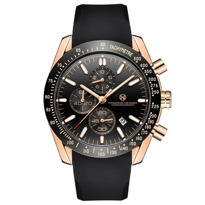 PAGANI DESIGN （Pagrne） New Men Quartz Watch Rubber Belt Men's Luxury Watch Fashion Casual Sports Male Clock Relogio Maasculino