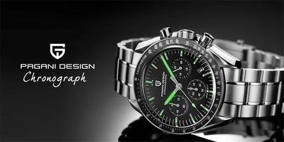 PAGANI DESIGN 1701 New Men's Watches Top Luxury Quartz Watch For Men Auto Date Speed Chronograph AR Sapphire Mirror Wristwatch