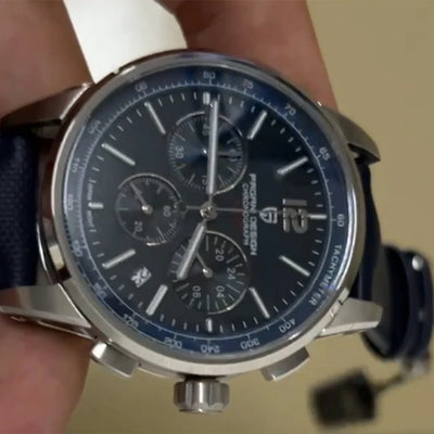 PAGANI DESIGN Quartz Watches for Men, VK63, Sports, Luxury, Sapphire Glass, Chronograph, Stainless Steel, PDYS008