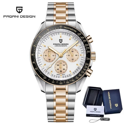 PAGANI DESIGN 1701 New Men's Watches Top Luxury Quartz Watch For Men Auto Date Speed Chronograph AR Sapphire Mirror Wristwatch
