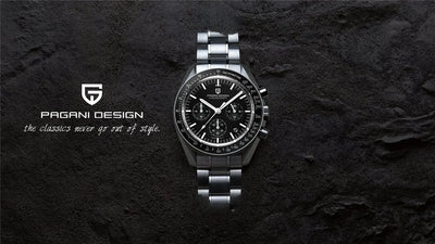 PAGANI DESIGN 1701 New Men's Watches Top Luxury Quartz Watch For Men Auto Date Speed Chronograph AR Sapphire Mirror Wristwatch