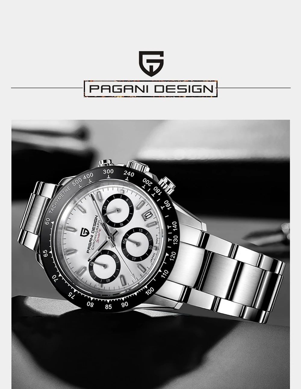 CURREN Casual Sport Chronograph Stainless Steel Luminous Quartz Men’s Watch