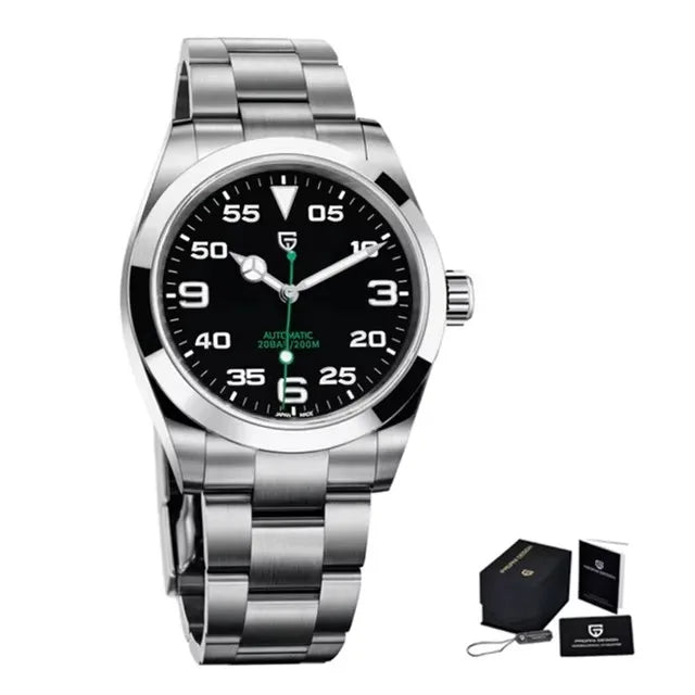 PAGANI DESIGN 2024 New 40mm Luxury Men's Mechanical AR Coated 100M Water Resistant Sapphire Glass Automatic Watch Men watches