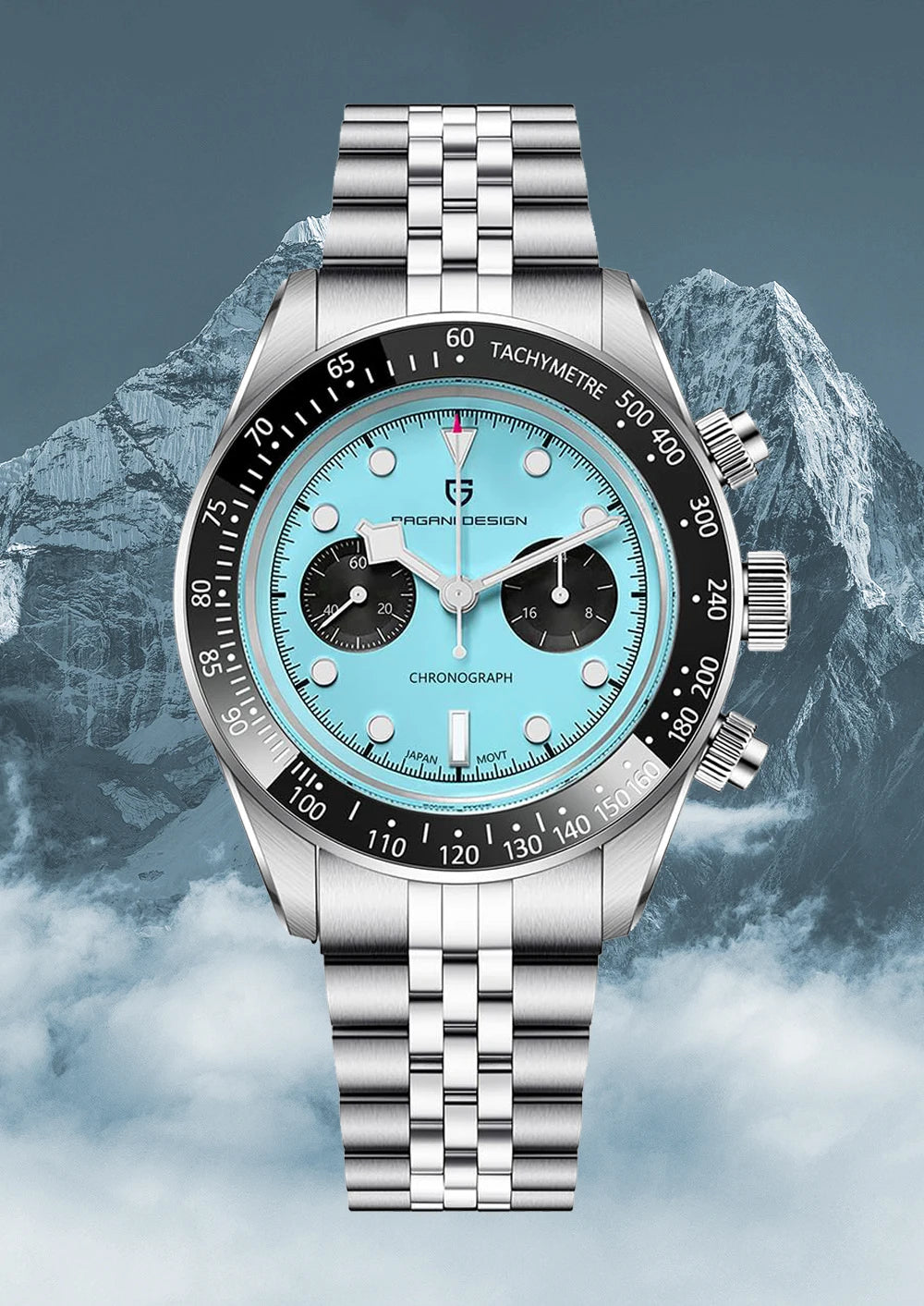 PAGANI DESIGN 2025 New Men's Quartz Watches New Release full Stainless Steel Waterproof Sports Chronograph Wrist Watch for Men