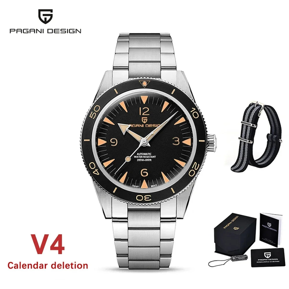 2025 New PAGANI DESIGN Men's NH35 Mechanical Watch Pays Tribute To The Stainless Steel Luxury Ys005 Sapphire Waterproof 20bar