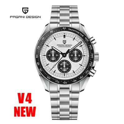 PAGANI DESIGN 2025 New Moon Men's Watches Luxury Quartz Watch Man Chronograph VK63 Men Gifts AR Sapphire Mirror Luminous Clock