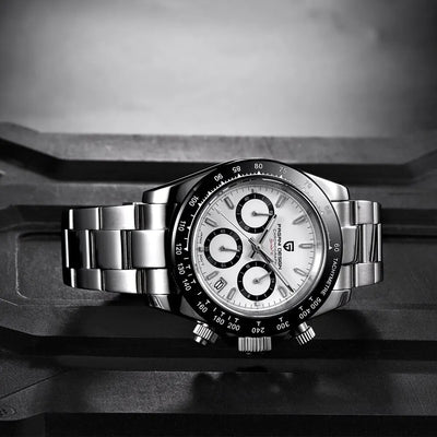 PAGANI DESIGN Men Luxury Automatic Date Quartz Chronograph VK63 Sapphire Watch