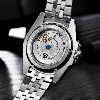 PAGANI DESIGN New 40MM GMT Watch White Dial Top Brand Luxury Men's Watch Ceramic Luminous Automatic Mechanical Watch