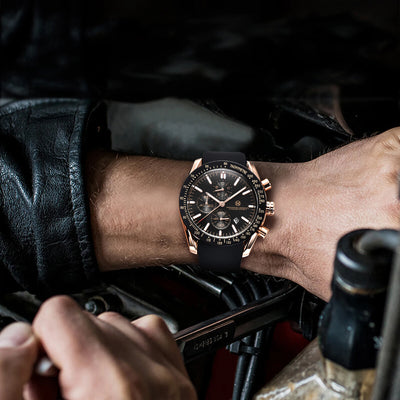 PAGANI DESIGN （Pagrne） New Men Quartz Watch Rubber Belt Men's Luxury Watch Fashion Casual Sports Male Clock Relogio Maasculino