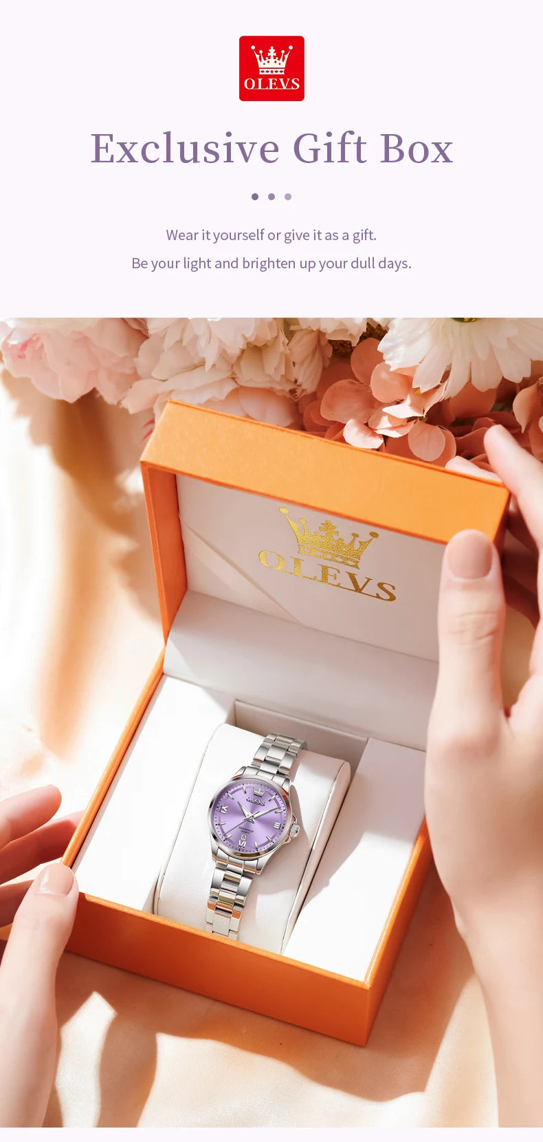 OLEVS 3668 Women Watch Fashion Elegant Roman Scale Waterproof Automatic Date Quartz Watch Luxury Brand Women Watch Reloj Mujer