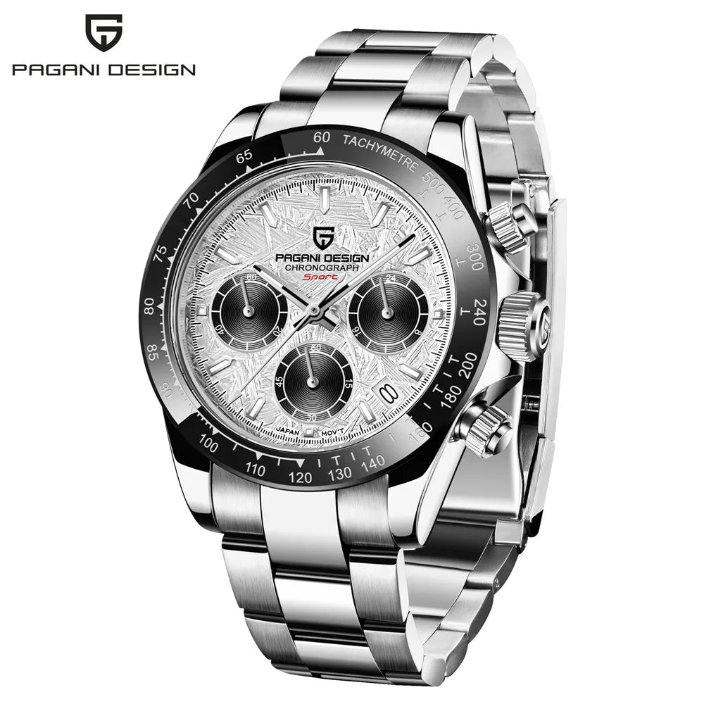 PAGANI DESIGN New 2024 Quartz Men's Watches Business Watch Mens Watches Top Brand Luxury Watch Men Chronograph VK63 Waterproof