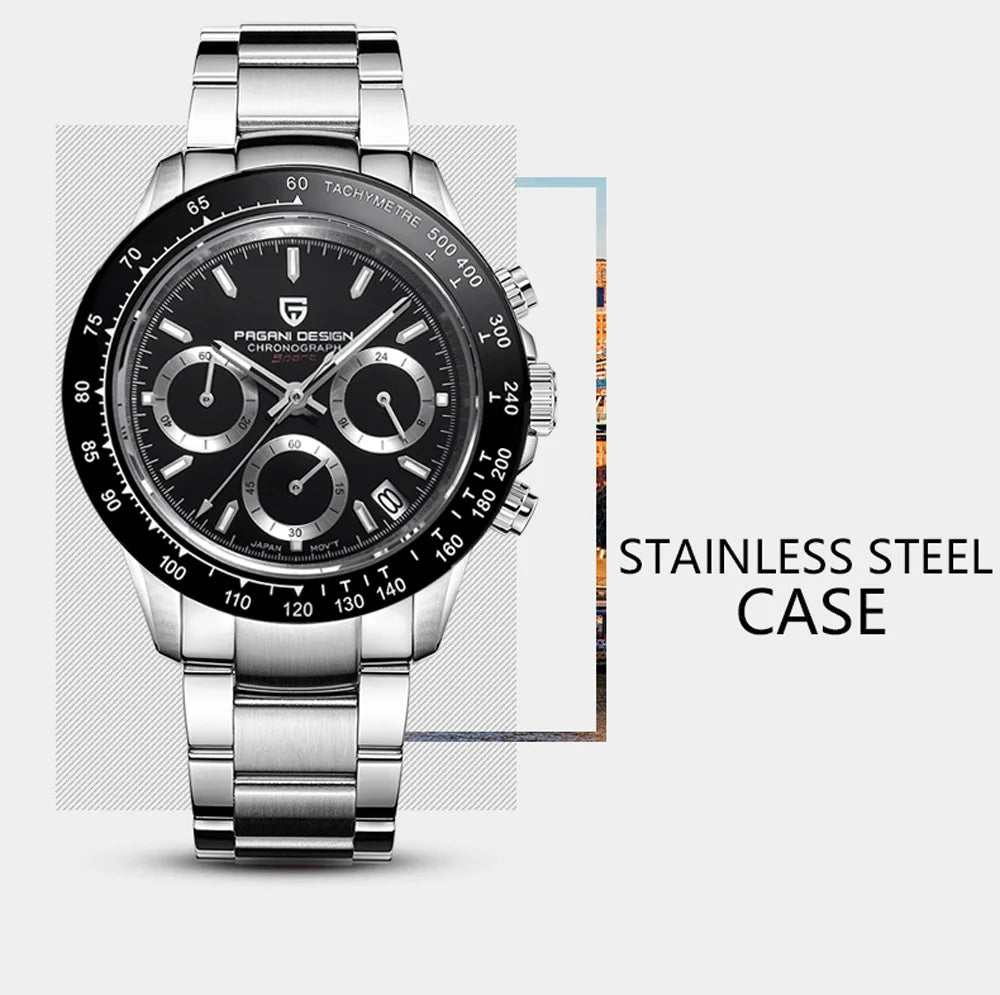 PAGANI DESIGN Men Automatic Hollow Mechanical Luxury Waterproof Wristwatch