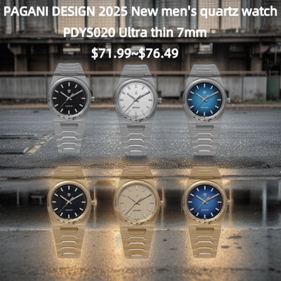 PAGANI DESIGN 2025 New Men's Mechanical Watch NH35 Luminous PD1690 Calendar Stainless Steel Sapphire Crystal Reloj Hombre