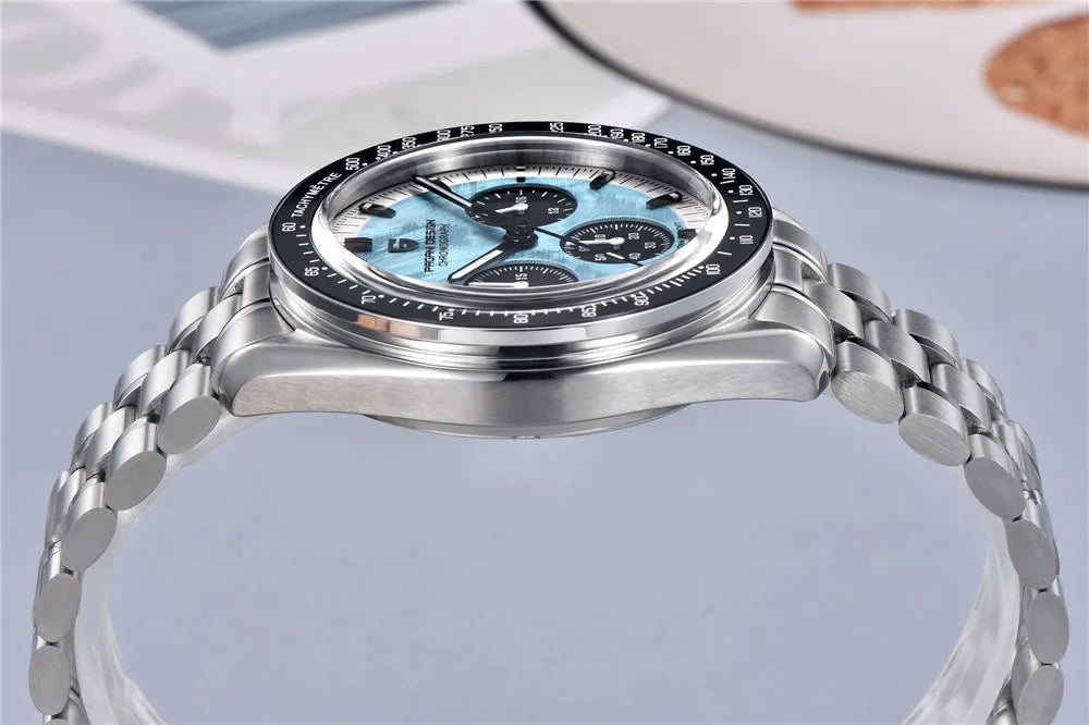PAGANI DESIGN 1701 New Men's Watches Top Luxury Quartz Watch For Men Auto Date Speed Chronograph AR Sapphire Mirror Wristwatch