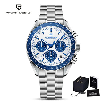 PAGANI DESIGN 1701 New Men's Watches Top Luxury Quartz Watch For Men Auto Date Speed Chronograph AR Sapphire Mirror Wristwatch