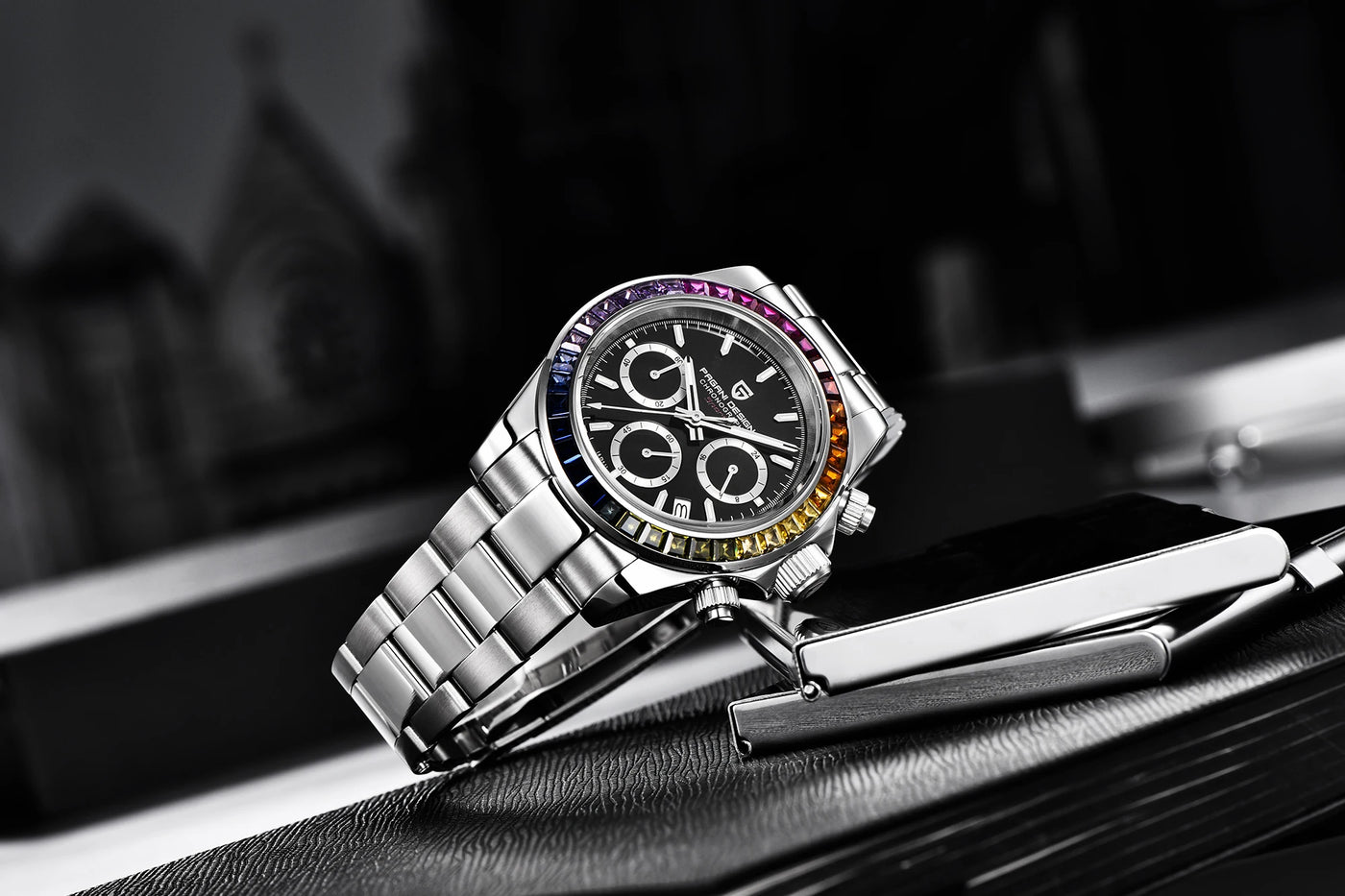 PAGANI DESIGN Men Watches Luxury Automatic Date Watch Men Quartz Watches For Men Brand Chronograph Japan VK63 Sapphire