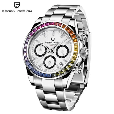 PAGANI DESIGN Men Watches Luxury Automatic Date Watch Men Quartz Watches For Men Brand Chronograph Japan VK63 Sapphire
