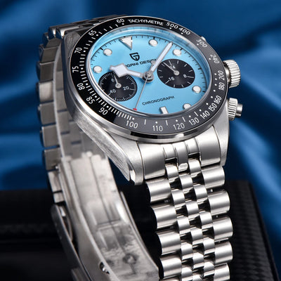 PAGANI DESIGN 2025 New Men's Quartz Watches New Release full Stainless Steel Waterproof Sports Chronograph Wrist Watch for Men