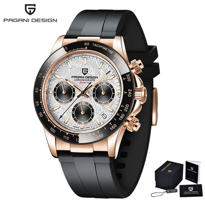 PAGANI DESIGN Men Watches Luxury Automatic Date Watch Men Quartz Watches For Men Brand Chronograph Japan VK63 Sapphire