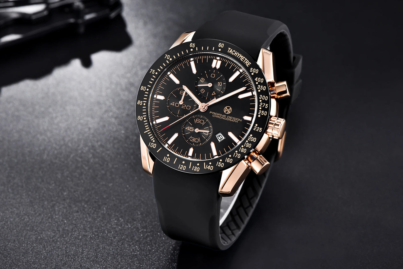 PAGANI DESIGN （Pagrne） New Men Quartz Watch Rubber Belt Men's Luxury Watch Fashion Casual Sports Male Clock Relogio Maasculino