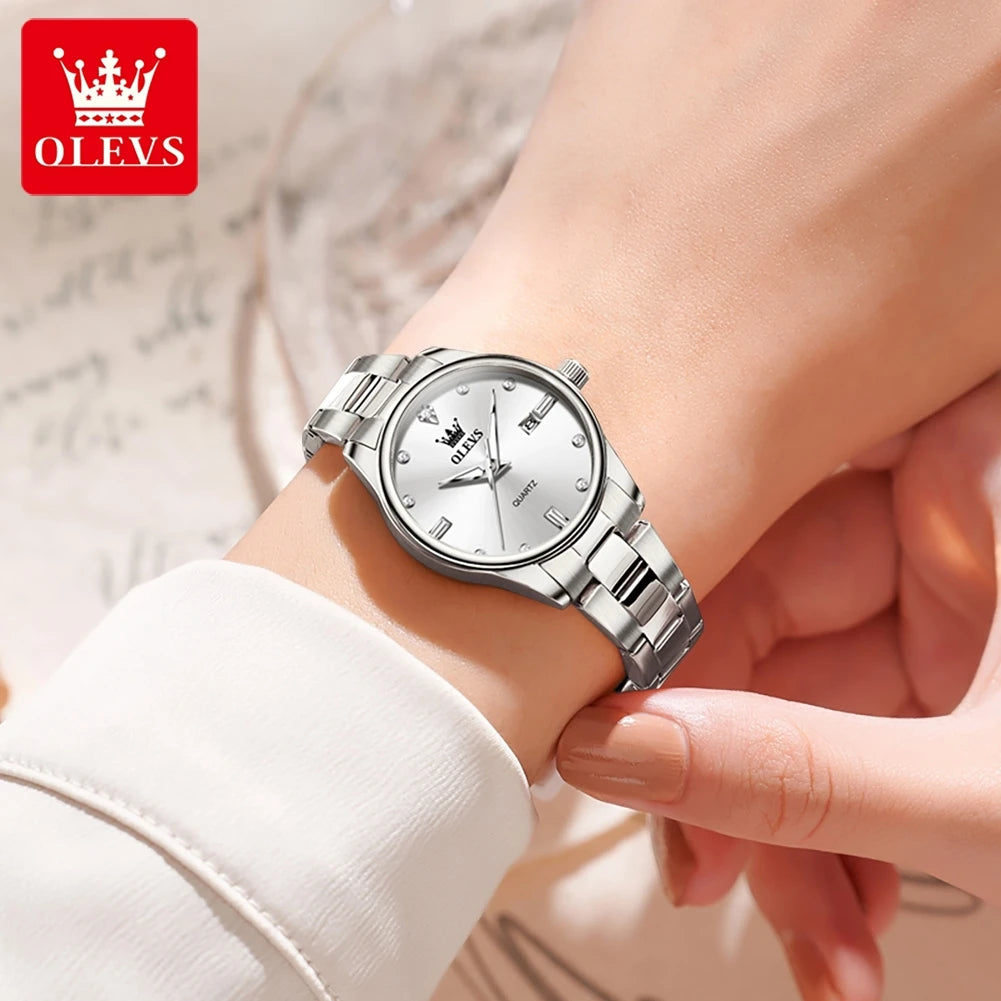 OLEVS Fashion Trend Watch for Women High Quality Waterproof Luminous Calendar Quartz Original Casual Simple Women Wrist Watches