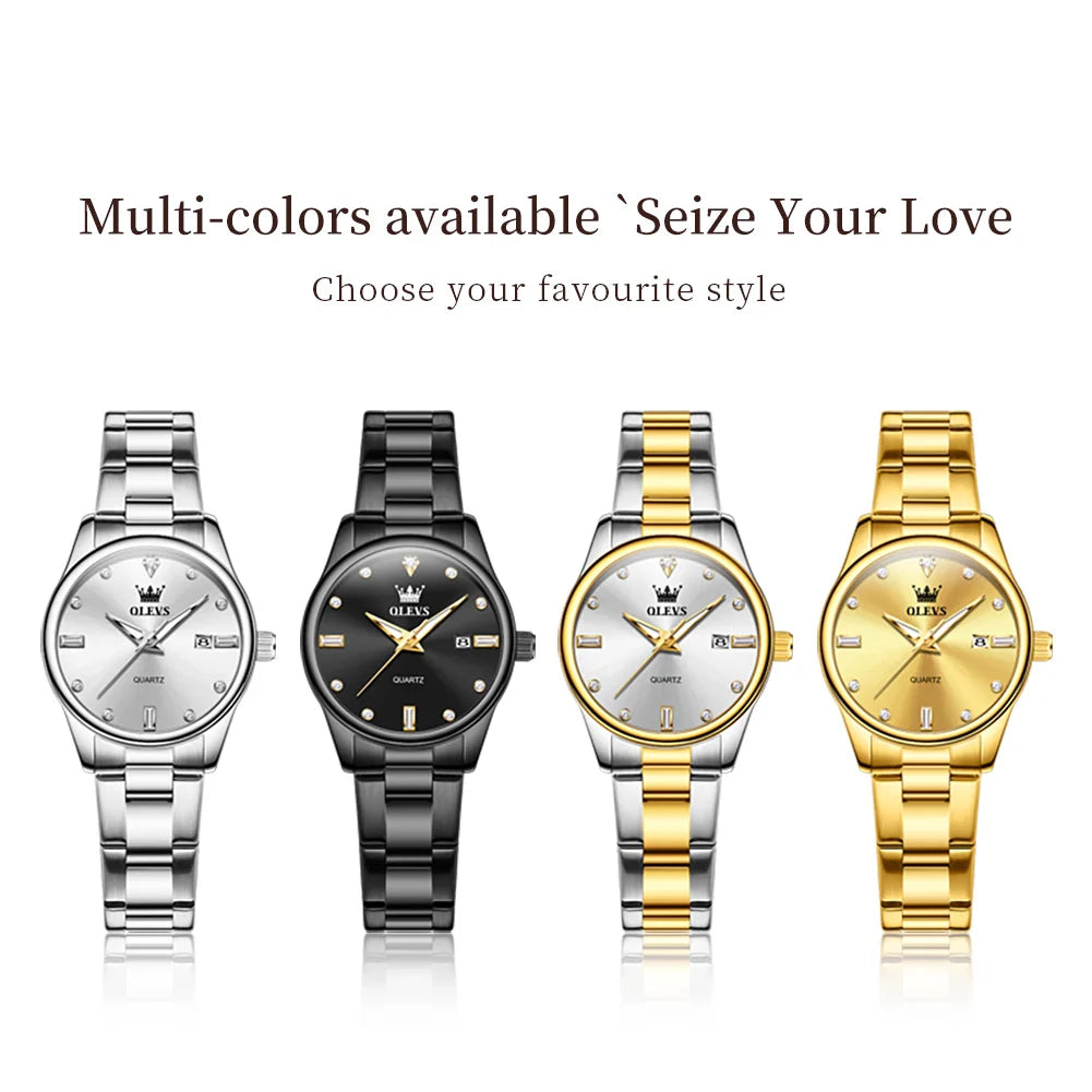 OLEVS Fashion Trend Watch for Women High Quality Waterproof Luminous Calendar Quartz Original Casual Simple Women Wrist Watches