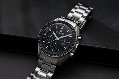 PAGANI DESIGN 2025 New Moon Men's Watches Luxury Quartz Watch Man Chronograph VK63 Men Gifts AR Sapphire Mirror Luminous Clock