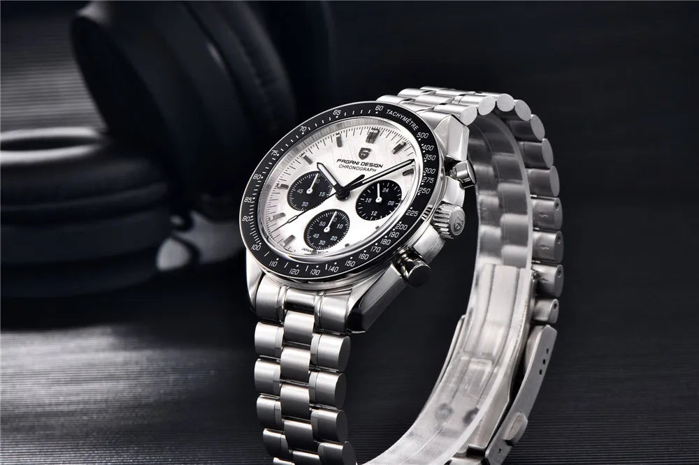PAGANI DESIGN 1701 New Men's Watches Top Luxury Quartz Watch For Men Auto Date Speed Chronograph AR Sapphire Mirror Wristwatch