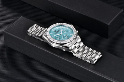 PAGANI DESIGN 2025 New Moon Men's Watches Luxury Quartz Watch Man Chronograph VK63 Men Gifts AR Sapphire Mirror Luminous Clock