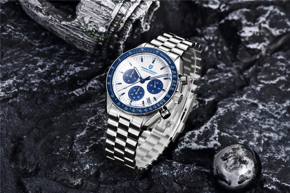 PAGANI DESIGN 1701 New Men's Watches Top Luxury Quartz Watch For Men Auto Date Speed Chronograph AR Sapphire Mirror Wristwatch