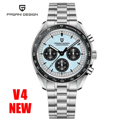 PAGANI DESIGN 2025 New Moon Men's Watches Luxury Quartz Watch Man Chronograph VK63 Men Gifts AR Sapphire Mirror Luminous Clock