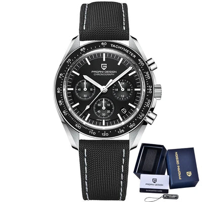 PAGANI DESIGN 1701 New Men's Watches Top Luxury Quartz Watch For Men Auto Date Speed Chronograph AR Sapphire Mirror Wristwatch