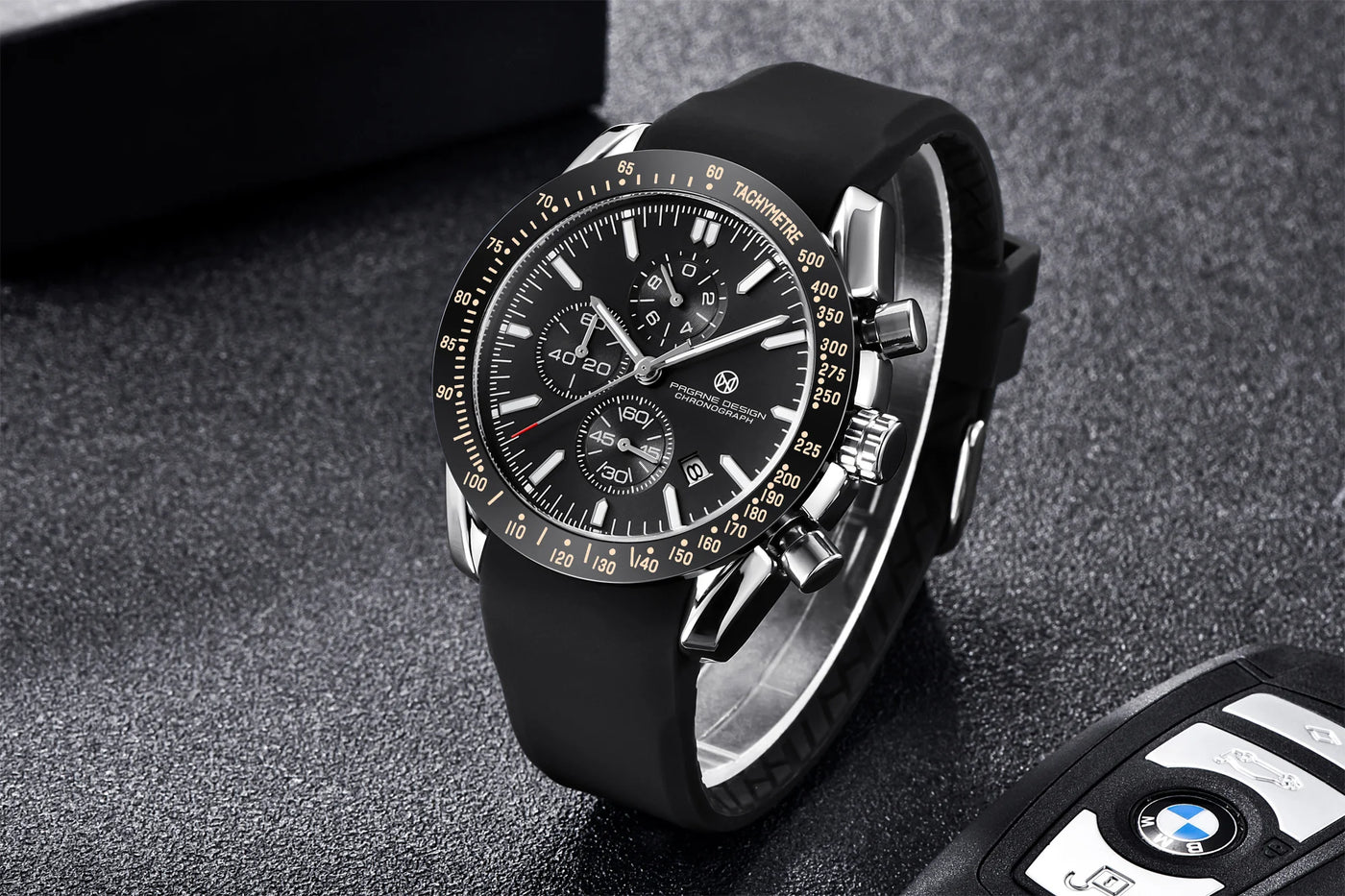 PAGANI DESIGN （Pagrne） New Men Quartz Watch Rubber Belt Men's Luxury Watch Fashion Casual Sports Male Clock Relogio Maasculino