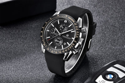 PAGANI DESIGN （Pagrne） New Men Quartz Watch Rubber Belt Men's Luxury Watch Fashion Casual Sports Male Clock Relogio Maasculino