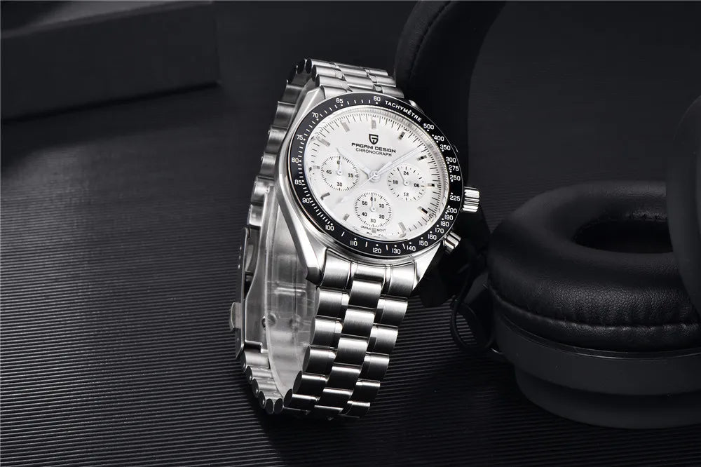 PAGANI DESIGN 1701 New Men's Watches Top Luxury Quartz Watch For Men Auto Date Speed Chronograph AR Sapphire Mirror Wristwatch