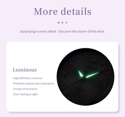 OLEVS 3668 Women Watch Fashion Elegant Roman Scale Waterproof Automatic Date Quartz Watch Luxury Brand Women Watch Reloj Mujer