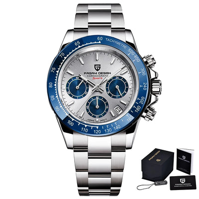 PAGANI DESIGN New 2024 Quartz Men's Watches Business Watch Mens Watches Top Brand Luxury Watch Men Chronograph VK63 Waterproof