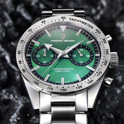 PAGANI DESIGN 2023 NEW Watches Quartz Watch For Men Speed Chronograph Waterproof VK64 AR Sapphire Mirror Wristwatch Reloj Hombre