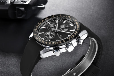 PAGANI DESIGN （Pagrne） New Men Quartz Watch Rubber Belt Men's Luxury Watch Fashion Casual Sports Male Clock Relogio Maasculino