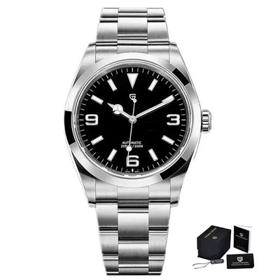 PAGANI DESIGN 2024 New 40mm Luxury Men's Mechanical AR Coated 100M Water Resistant Sapphire Glass Automatic Watch Men watches