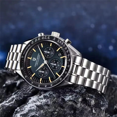 PAGANI DESIGN 1701 New Men's Watches Top Luxury Quartz Watch For Men Auto Date Speed Chronograph AR Sapphire Mirror Wristwatch