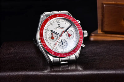PAGANI DESIGN 1701 New Men's Watches Top Luxury Quartz Watch For Men Auto Date Speed Chronograph AR Sapphire Mirror Wristwatch