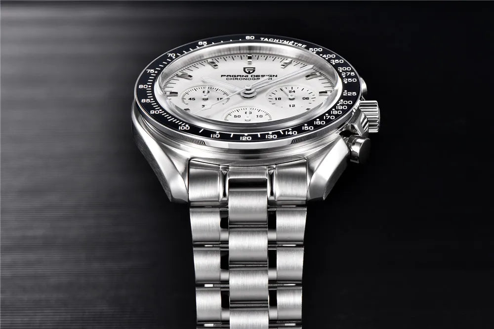PAGANI DESIGN 1701 New Men's Watches Top Luxury Quartz Watch For Men Auto Date Speed Chronograph AR Sapphire Mirror Wristwatch