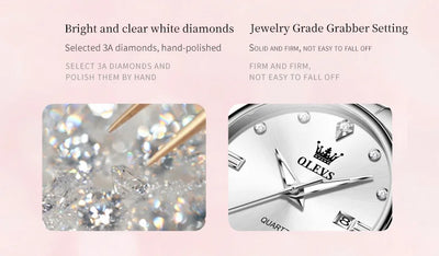 OLEVS Fashion Trend Watch for Women High Quality Waterproof Luminous Calendar Quartz Original Casual Simple Women Wrist Watches
