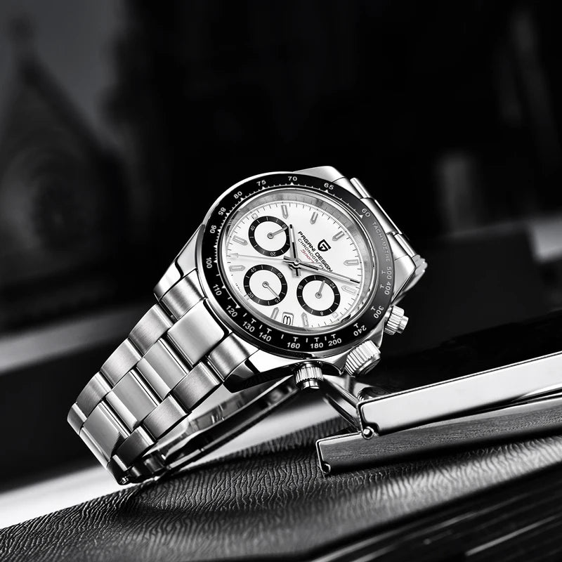 PAGANI DESIGN New 2024 Quartz Men's Watches Business Watch Mens Watches Top Brand Luxury Watch Men Chronograph VK63 Waterproof