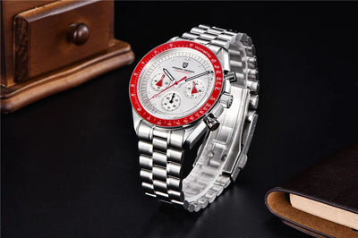 PAGANI DESIGN 1701 New Men's Watches Top Luxury Quartz Watch For Men Auto Date Speed Chronograph AR Sapphire Mirror Wristwatch