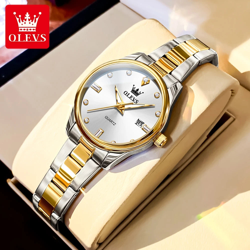 OLEVS Fashion Trend Watch for Women High Quality Waterproof Luminous Calendar Quartz Original Casual Simple Women Wrist Watches